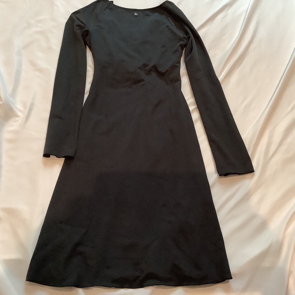 PrAna Tally Black Breathe Faux Wrap Dress - Picture 10 of 10